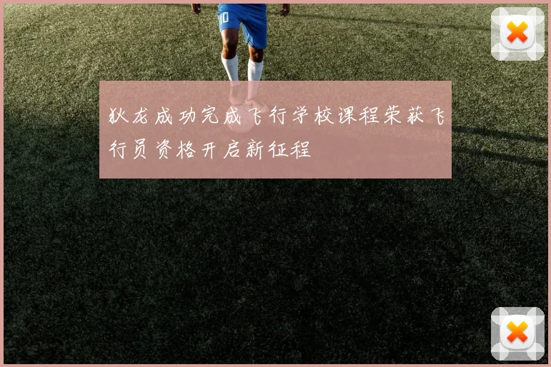 狄龙成功完成飞行学校课程荣获飞行员资格开启新征程