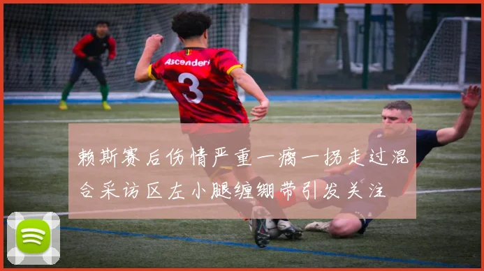 赖斯赛后伤情严重一瘸一拐走过混合采访区左小腿缠绷带引发关注